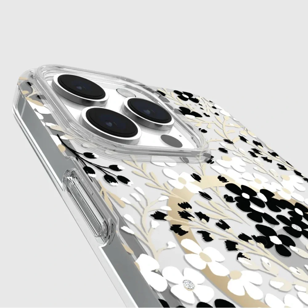 NIB♠️Kate Spade ♠️ Apple iPhone 14 Pro Max iridescent glitter Design Case